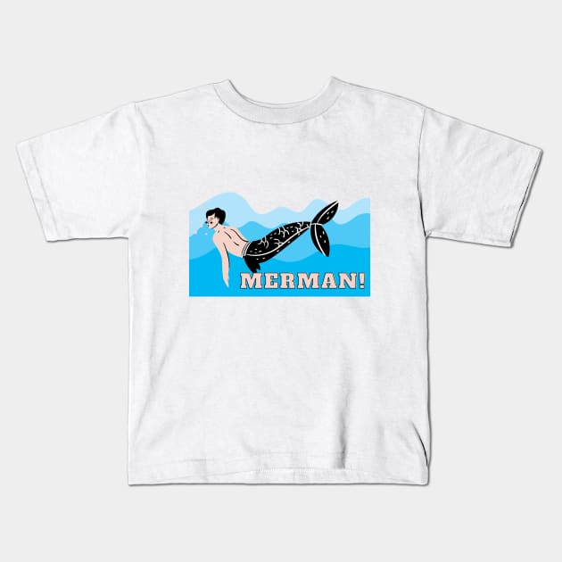 Zoolander Merman Kids T-Shirt by Popish Culture